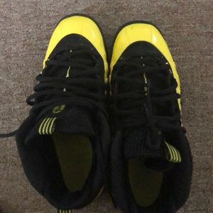 Yellow and black nike foamposites